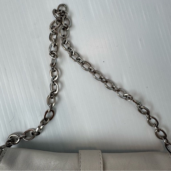 Furla Elegant Gray Leather Chain Bag - Picture 12 of 12